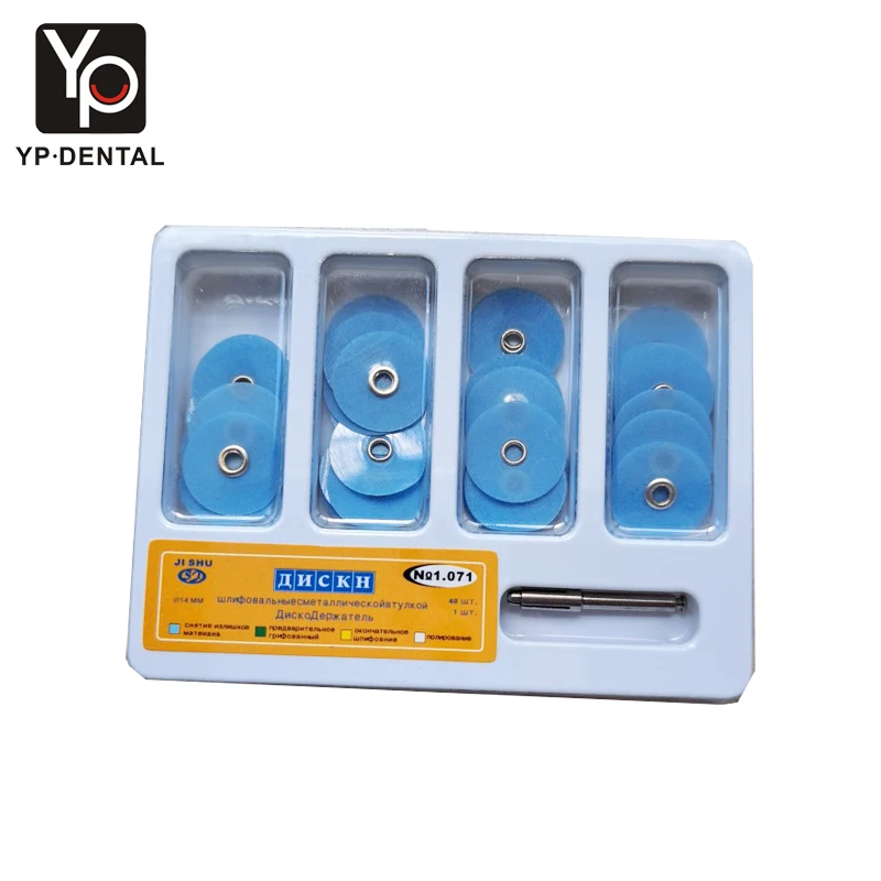 Dental Polishing Polimento Discs Gross Reduction Contouring Mandrel Stripes Set