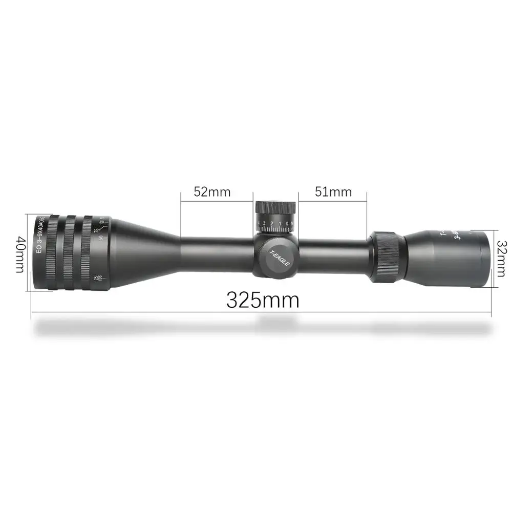 Оптовая продажа тактический охотничий прицел T-Eagle EO 3-9X40 AOE KN красная точка для охотничьего прицела пневматического ружья снайперского