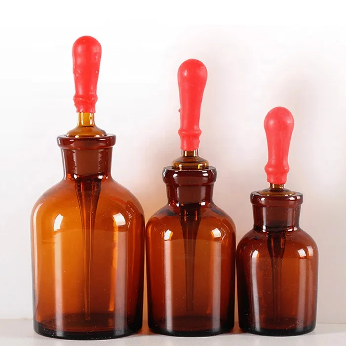 Tiandi Lab 30ml Amber Glass Dropping Bottle With Pipette