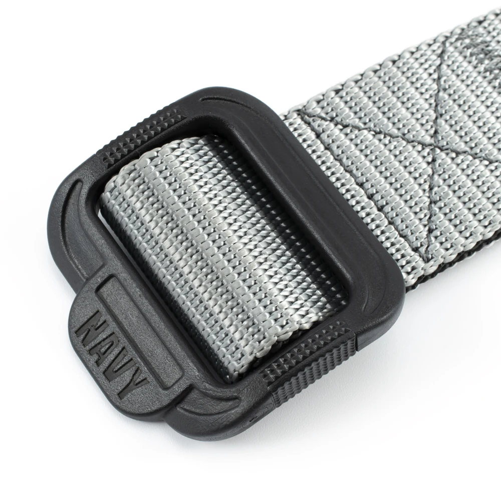 8316 Two-Sided Double Colors Mens War Battle M Canvas Gunbelt Nylon Belt with Quick Release Plastic Buckle