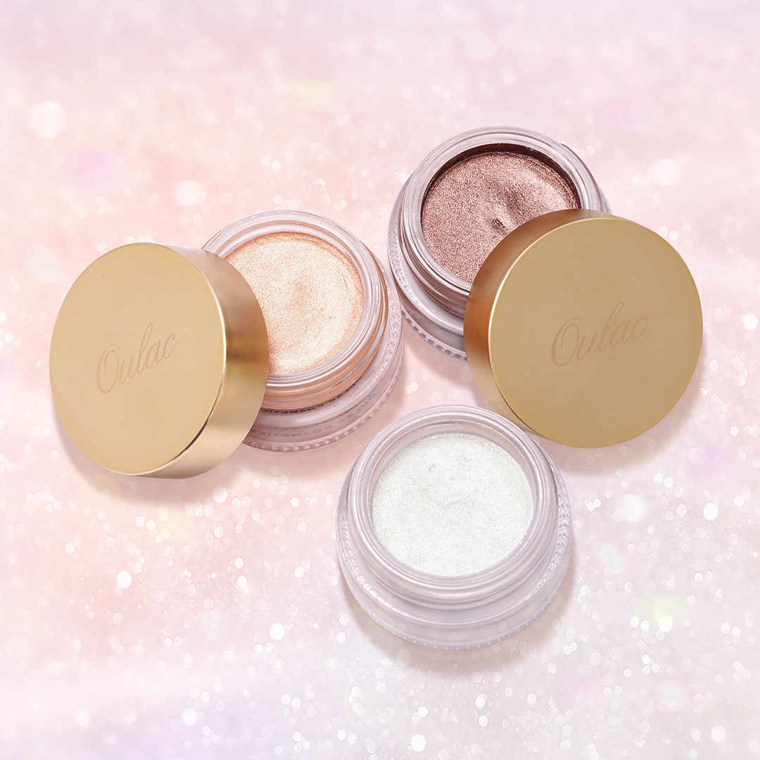OULAC skin to skin eye cosmetics single cream eyeshadow cruetly free vegan makeup cream color Pink Flamingo