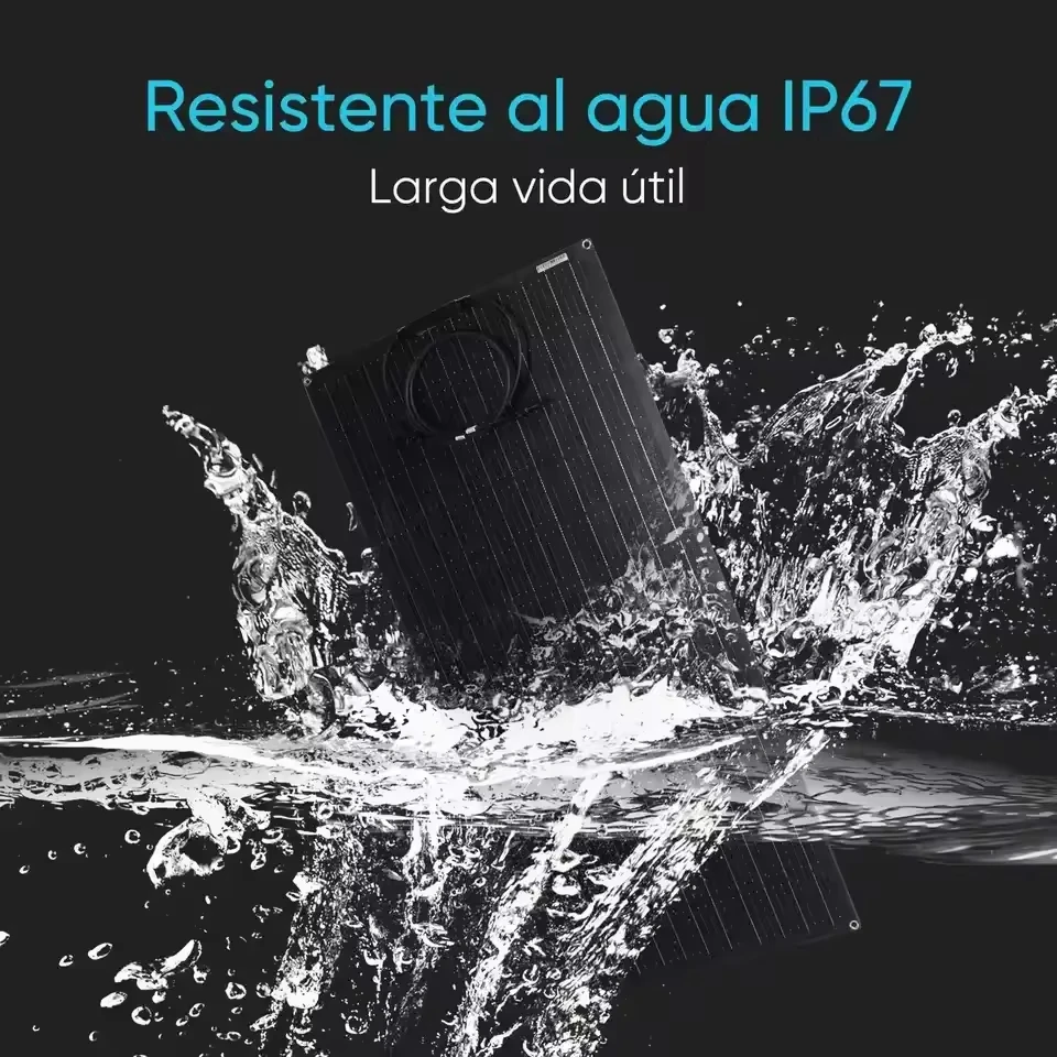 Monocrystalline Mono Etfe Thin Film Lightweight Panneaux Solaires 18v 250w Flexible Solar Panel Balcony Rv Boat Battery Camping