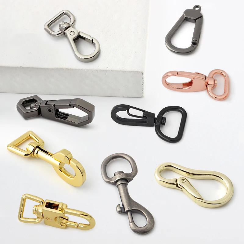 Alloy Metal 26Mm Rainbow Gold Color Chunky Swivel Trigger D Spring Purse Clasp Spring G Lobster Clasp Snap Hook Buckle Dog