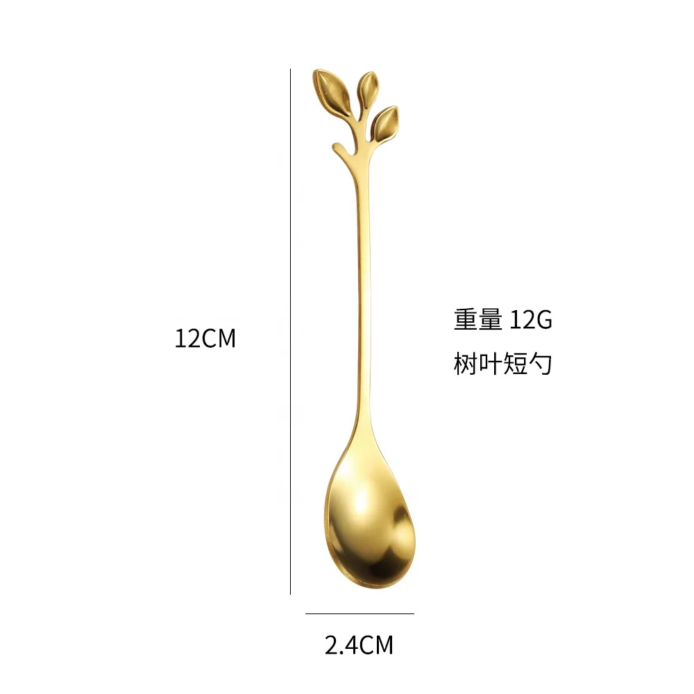 Stainless Steel Tea Spoon Dessert Spoon, Flower Cute Demitasse Scoop Coffee Teaspoon Set