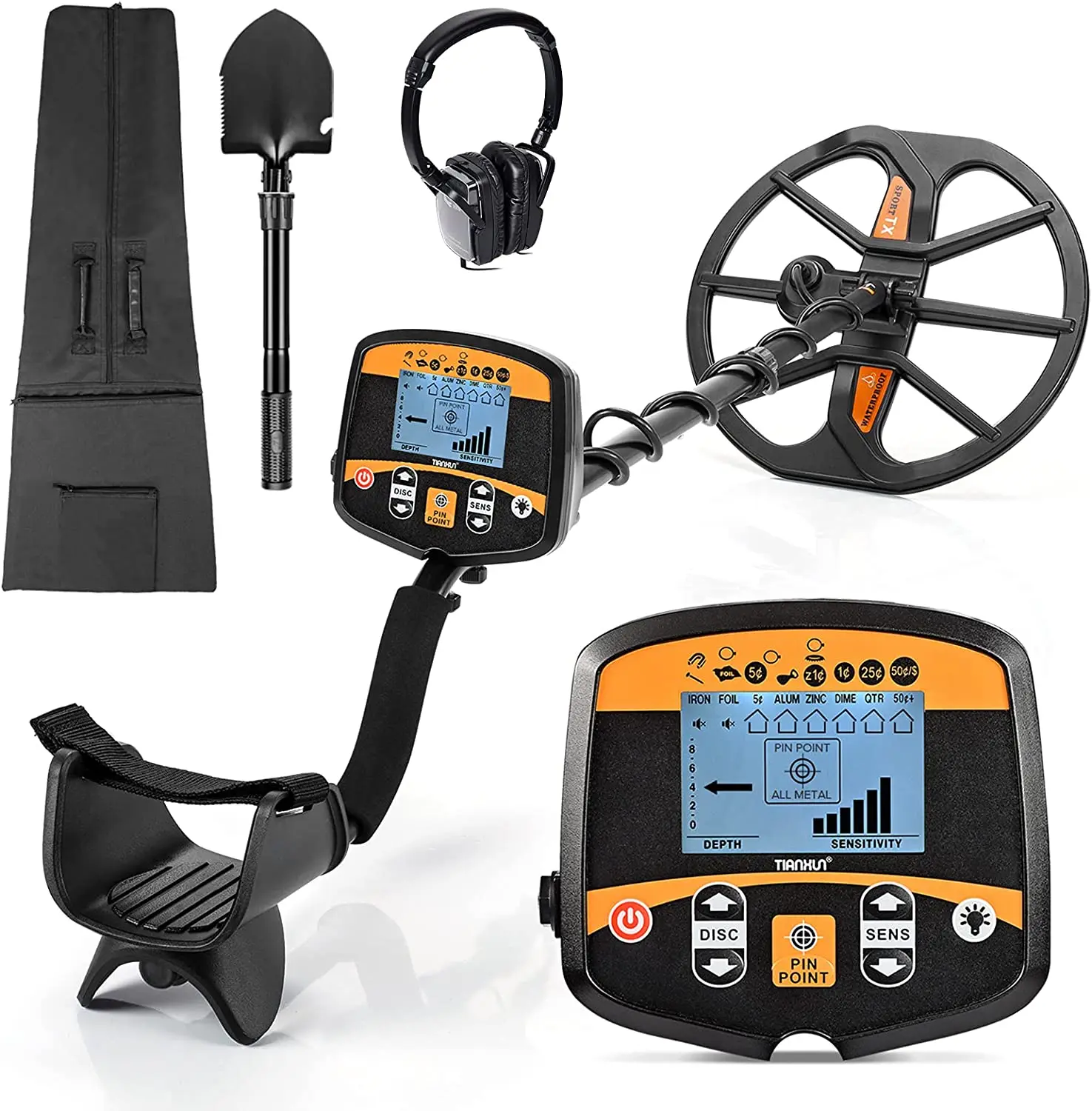TX-960 New High sensitivity Professional Waterproof Underground Gold Metal Detector