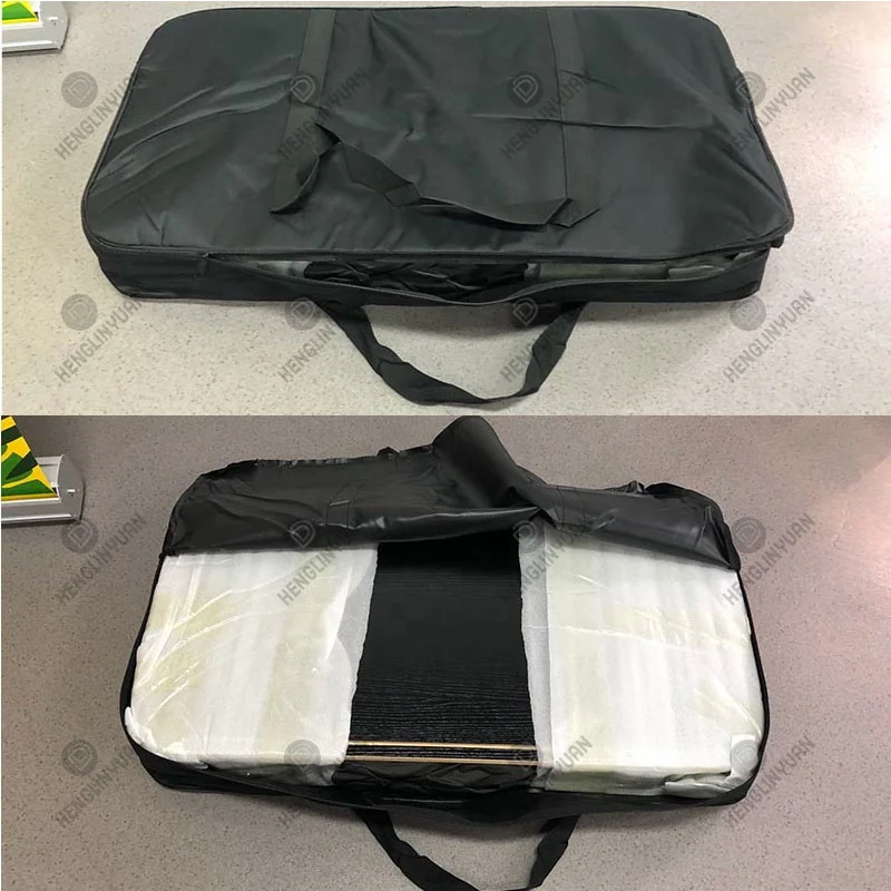 HLY High Quality Rectangle Pop Up Counter Foldable Trade Show Counter Desk Pop Up Booth Table With LED Light (Frame only)