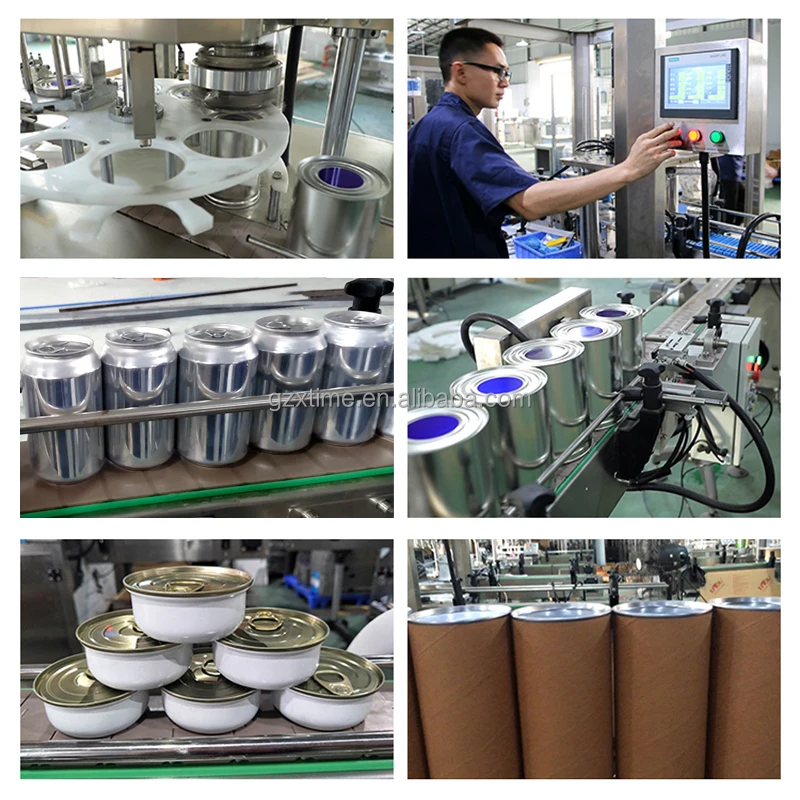 Food beverage can packing machines intelligent automatic tin can sealing machine for tuna fish