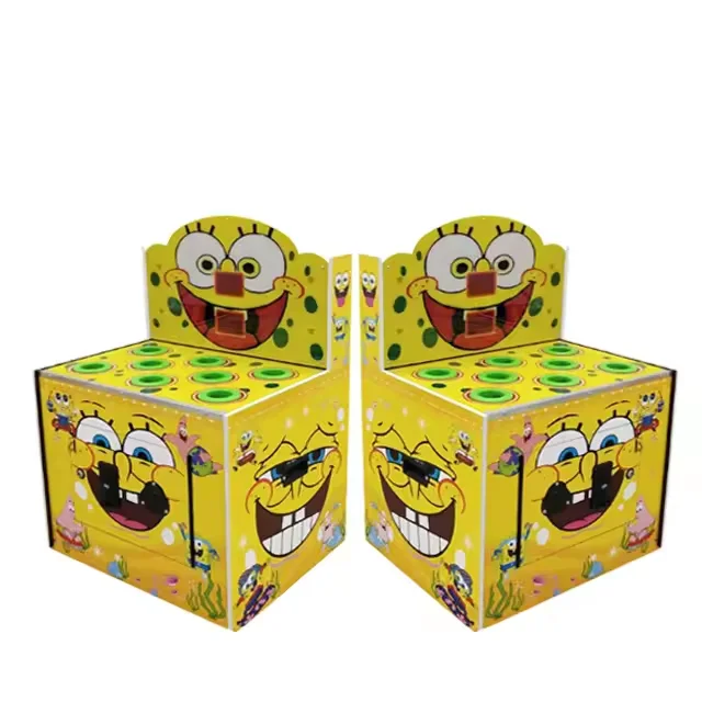 SpongeBob Whack A Mole Hitting Frog Kids Game Machine Frog Hammer Arcade Ticket Redemption Game Machine for Sale