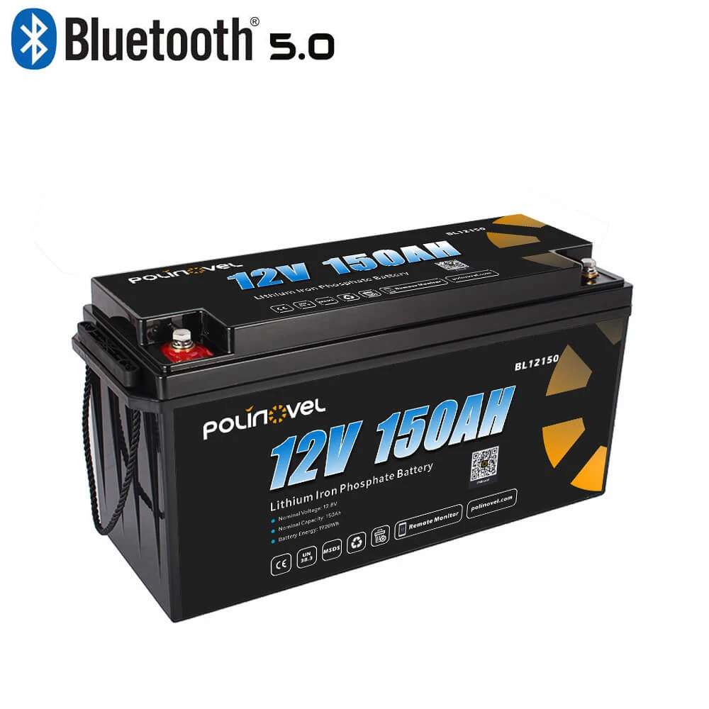 Polinovel solar camper boat trailer 12v 120ah lifepo4 lithium ion battery 24v 60ah