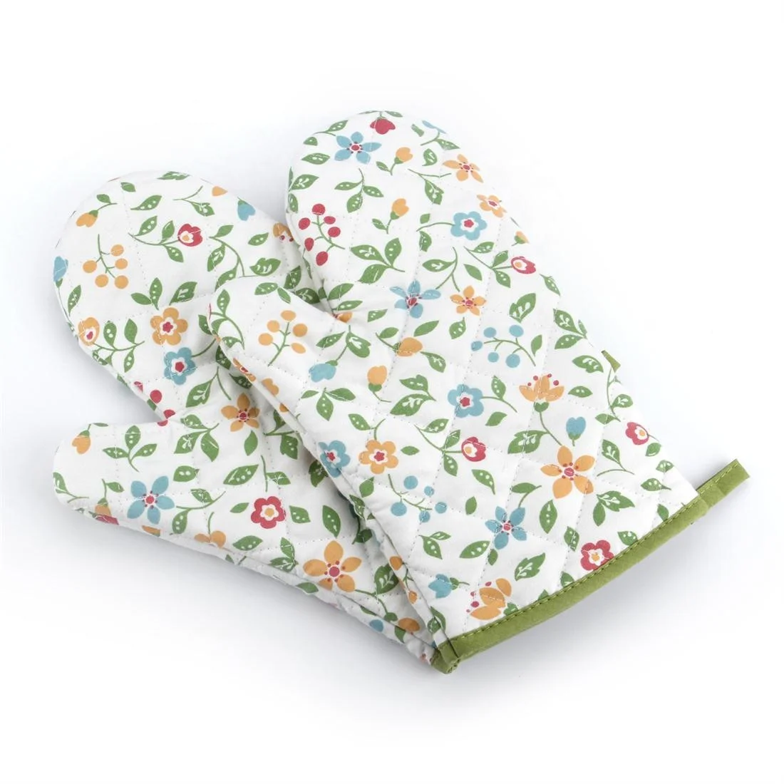 High Quality Professional Microwave Floral Cotton Oven Mitts