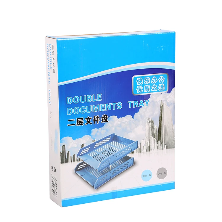 
Hot Selling Double Layers Office Stationery Desktop Organizer Document File Tray 