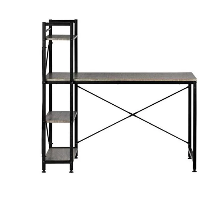 Домашний офисный стол с полками для хранения