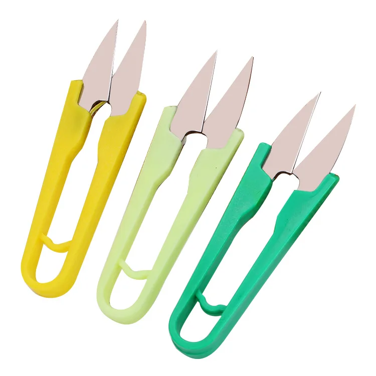 Полезные и практичные инструменты мини U-образные ножницы отлично подходят для шитья товары рукоделия швейная рыболовная леска тканевые нитки проект