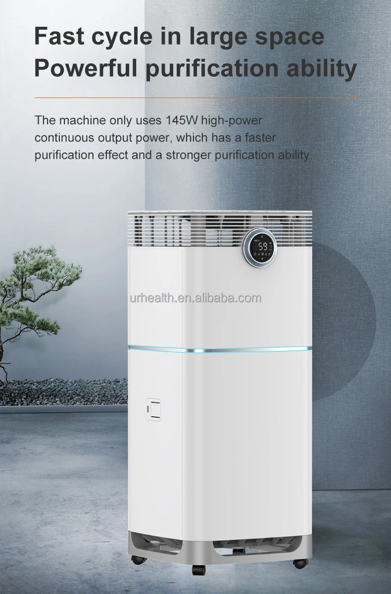 Uv Anion Big Smart Home Hepa 13 Or 14 Dropshipping Purifiers 2 In 1 And Humidifier Shenzhen Tuya App Whole House Air Purifier