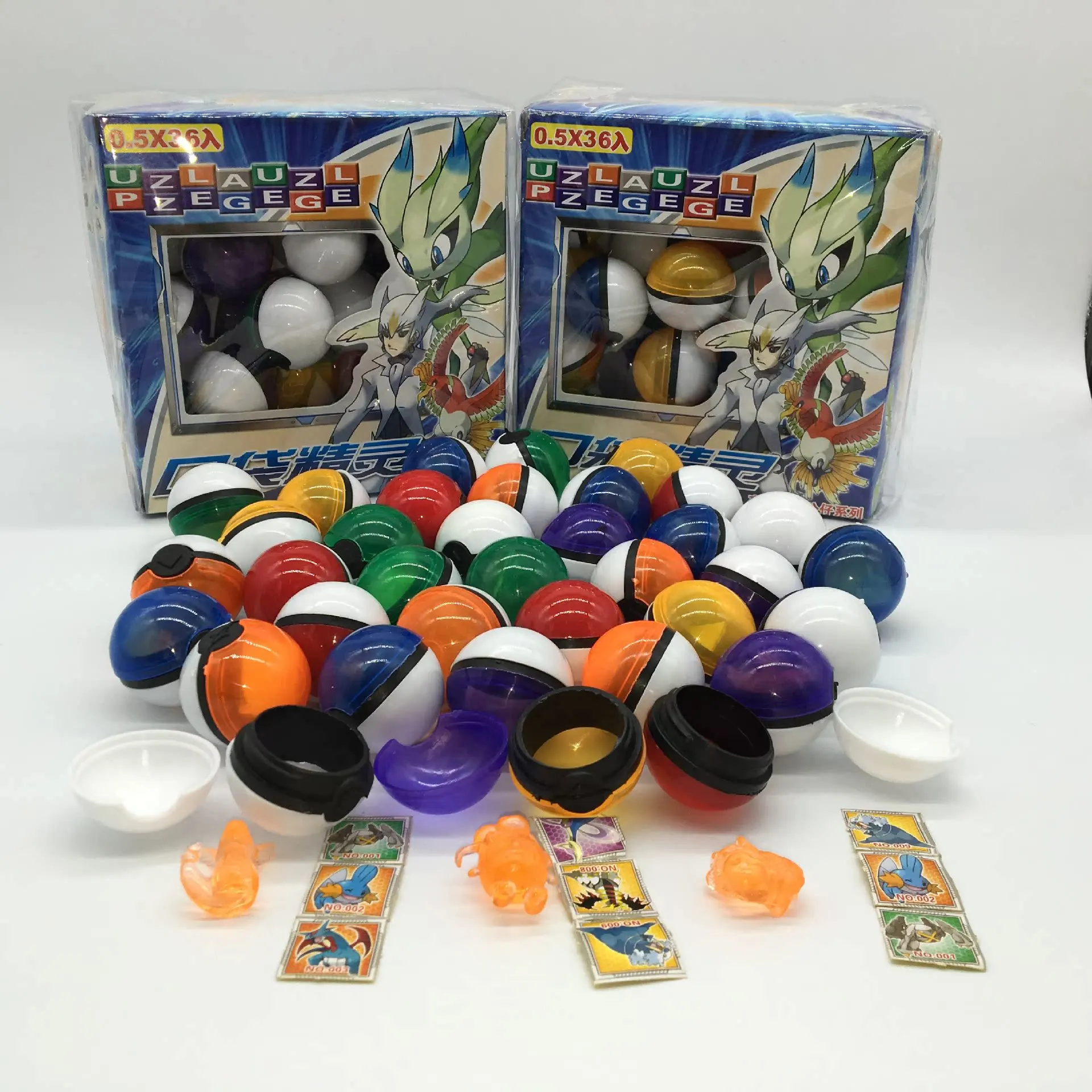 Аниме Pokemoned 36 шт./коробка мультфильм с фигурой игрушечные шарики