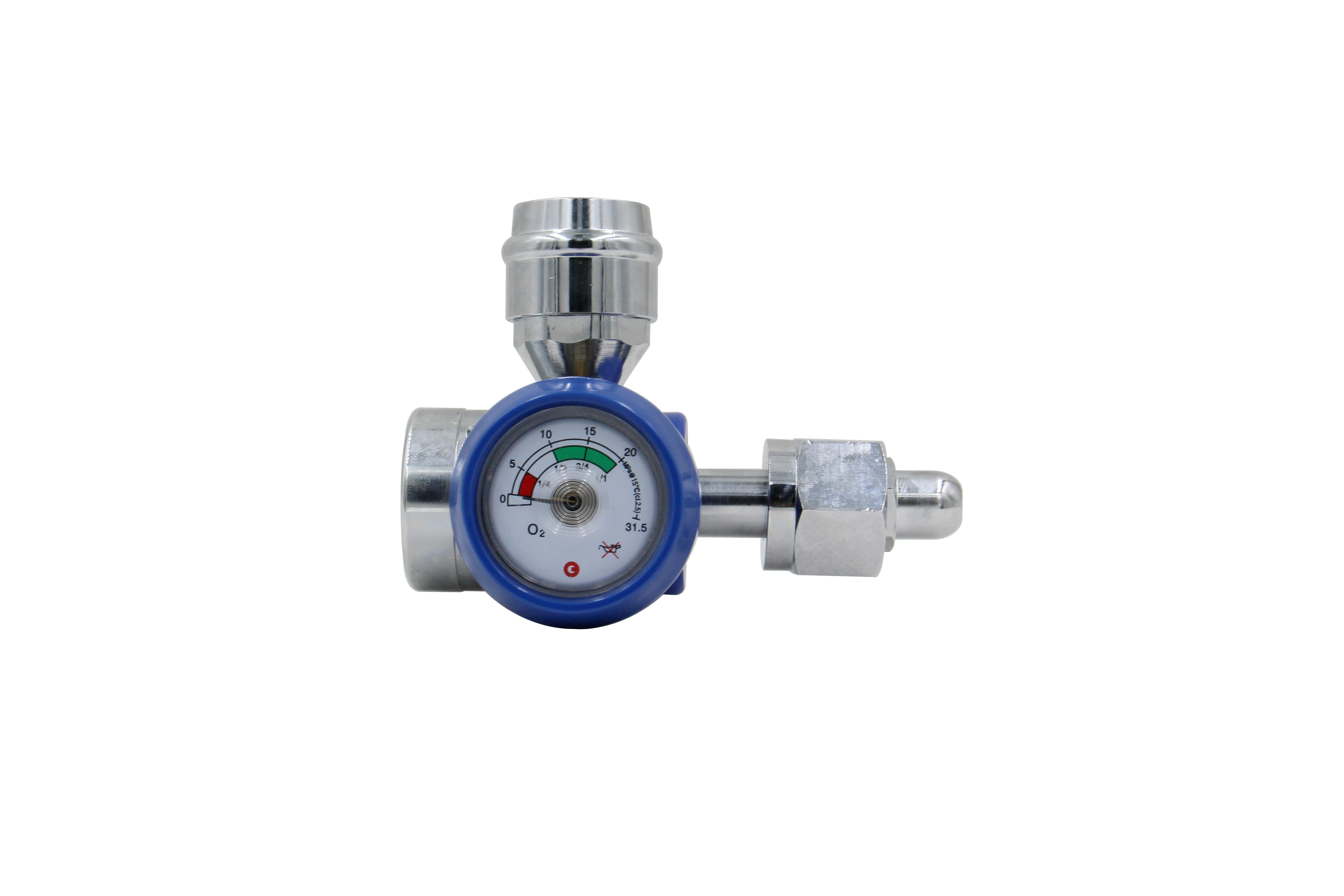 DIN477 medical high pressure oxygen regulator