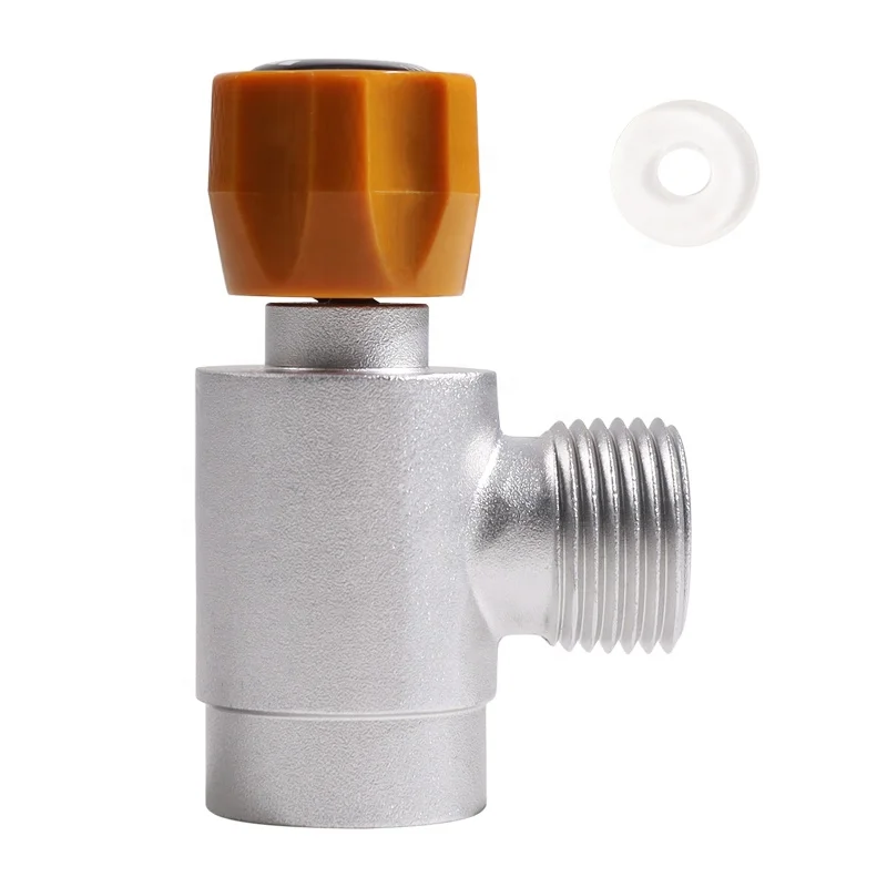 Co2 Carbonated Tank Soda Seltzer Water Maker Cylinder Refill Filling Gas Convert Joint Vale Adapter with Outer Thread CGA320