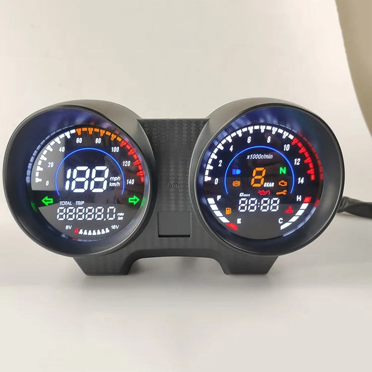 Мотоцикл с ЖК-дисплеем, модифицированный Измеритель для титана 150 Мотокросс цифровой спидометр