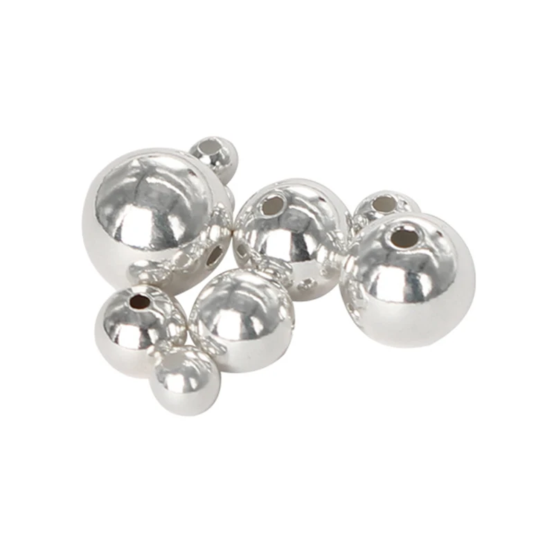 4 мм на складе оптом подлинные ювелирные изделия из стерлингового серебра S925 для изготовления подвесных бусин