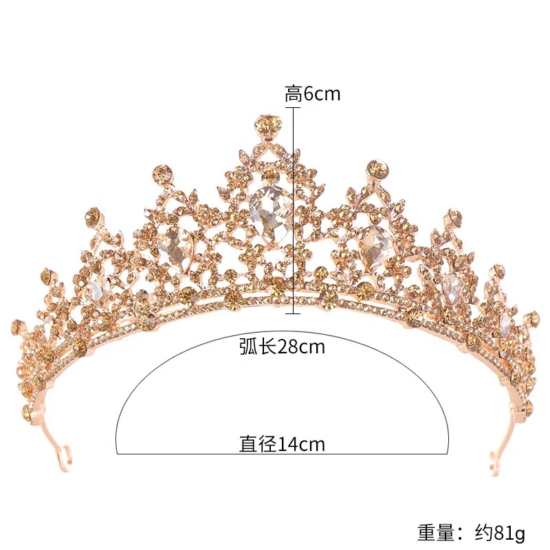 2024 hot sale rhinestone  Flower Wedding Crystal Tiara Bridal Crown Tiaras