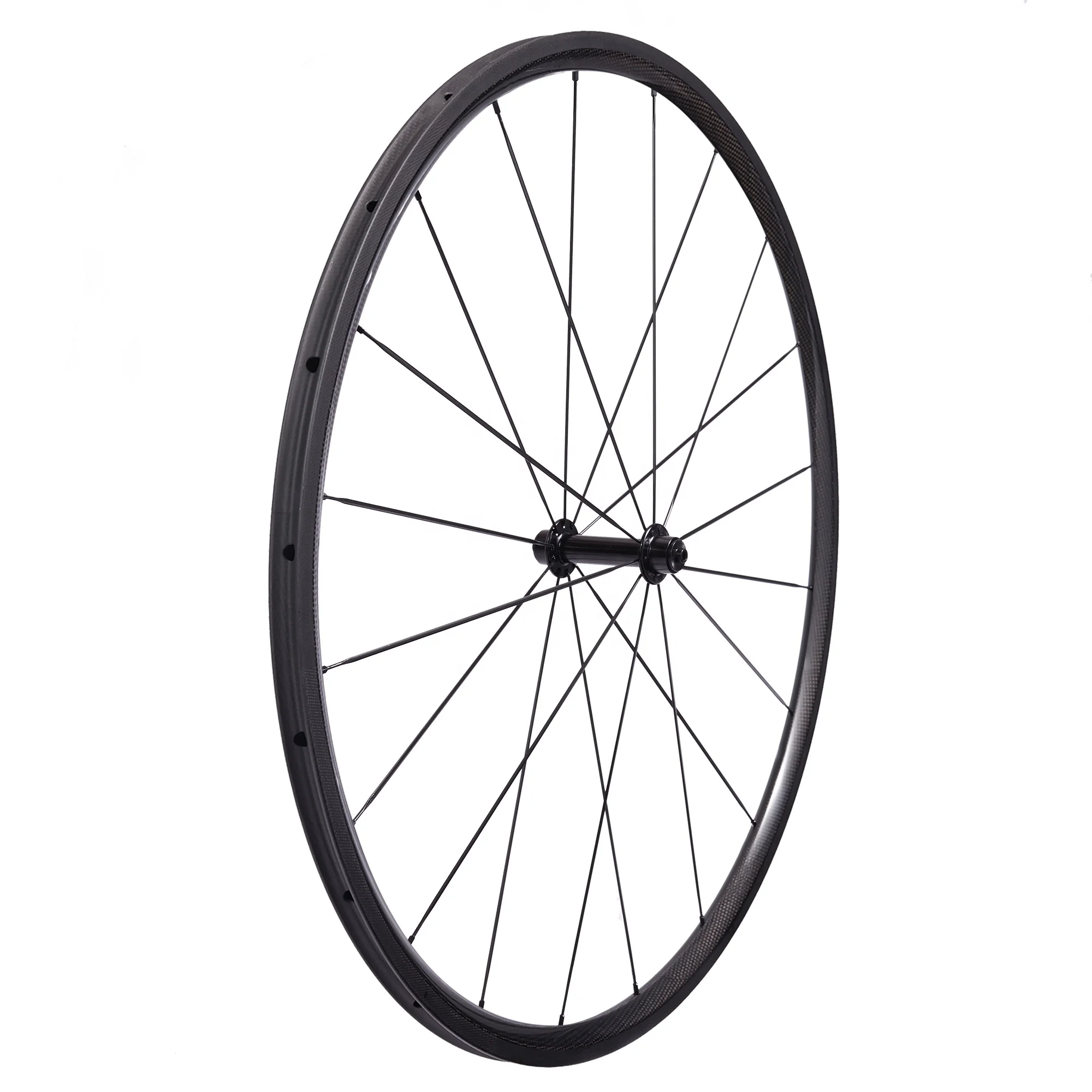 700C Road bike ultra light carbon wheels tubular 24mm depth 20.5mm width carbon wheelsets with Powerway R13 hub and Pillar spoke