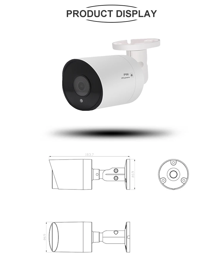  Наружная камера H.265 5 Мп со встроенным микрофоном starlight OEM полноценная цветная ip-камера POE Colorvu работает с hik NVR plug &