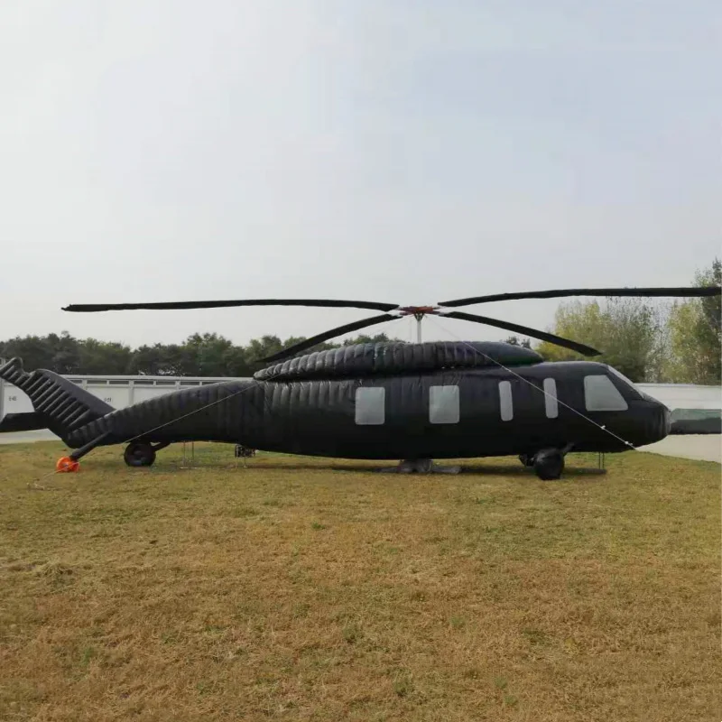 Black Hawk helicopter inflatable false  simulation equipment props tank  aircraft model