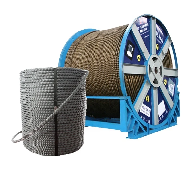 Wire Rope 6*37+IWR Used in Large-scale Field Structure Parts Julisling Round Strand Steel Smooth Galvanized Cutting Customer GB