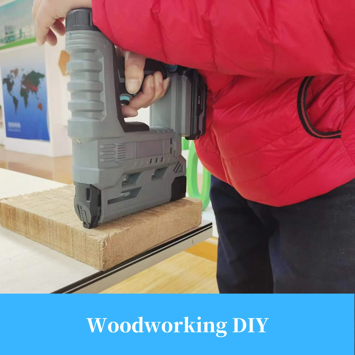 Professional Electric Wireless Stapler Popular Rechargeable Stapler Furniture Battery Color Box DIY OEM 20V Brad Nail Gun