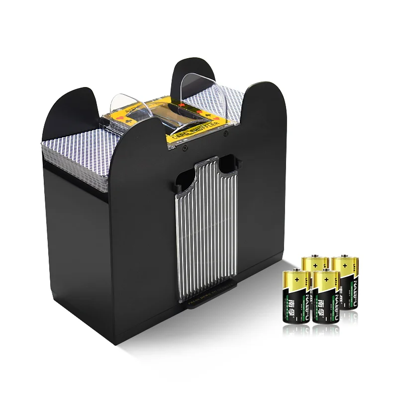 YH 6 decks casino standard shuffling machine automatic playing card shuffler for sale