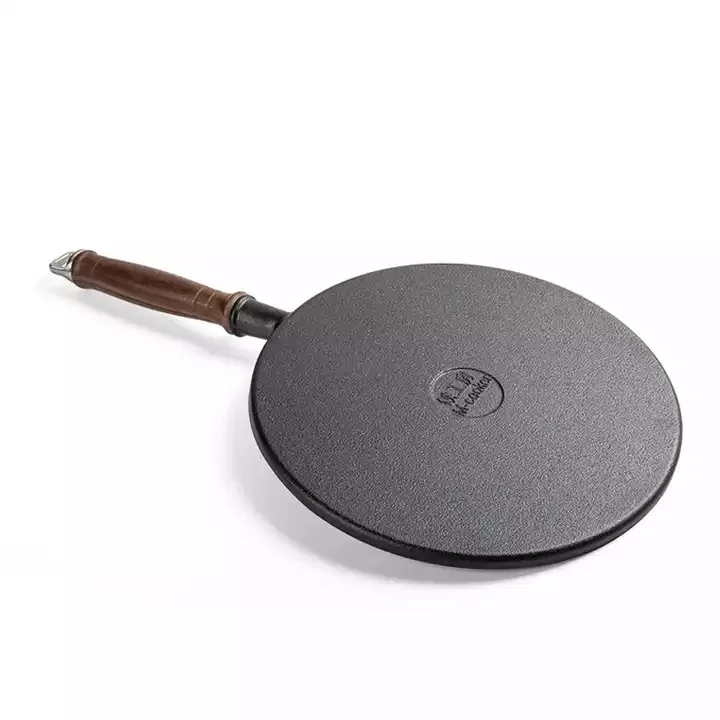 M-cooker чугунная сковорода для жарки тава Сковорода для блинов круглая чугунная сковорода для жарки сковорода с одной ручкой