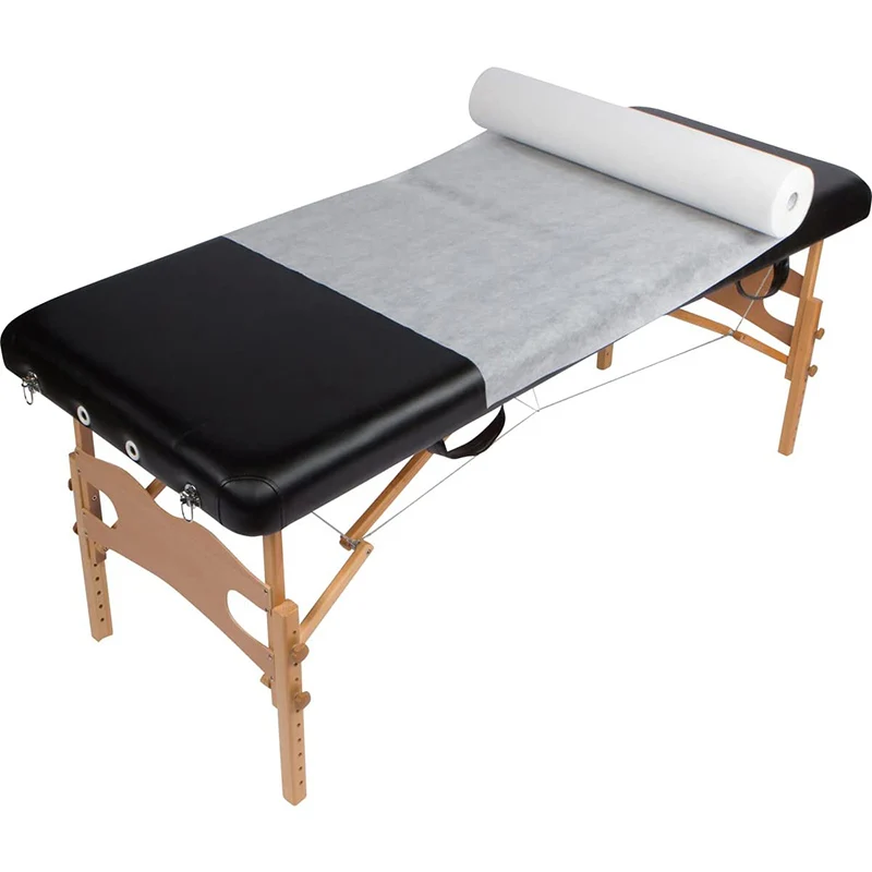 White Disposable Non-woven BED Cover Roll Perforated Massage Table Sheets Wax Facial Chair