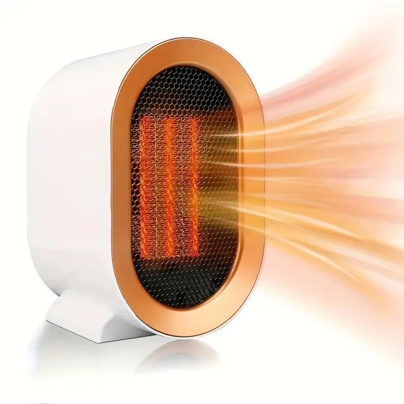 Desktop Heater Household Electric Portable Fan 1200W PTC Fast Heating Warmer Machine for Winter Home and Office