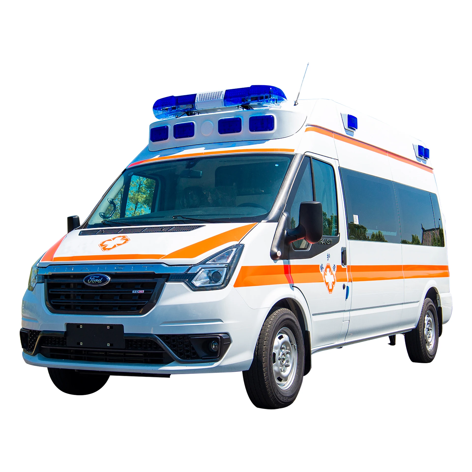 2023 Новый Ford 348 машина скорой помощи с отрицательным давлением длинной осью на высокой крыше транспортное средство для транспортировки больниц ограниченными возможностями 4x2