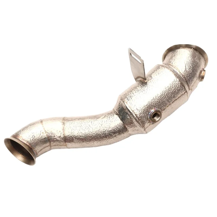 Stainless steel exhaust straight pipe 2008 w204 car metal pipe for  Mercedes Benz C 250 C260