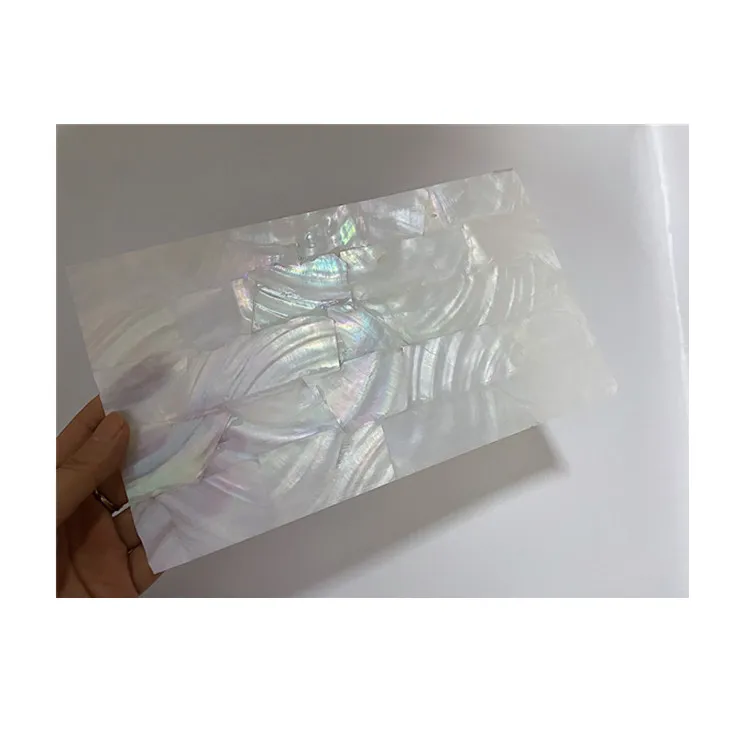 Custom big large size natural fresh water shell paper river shell sheet thickened abalone mother of pearl shell sheets