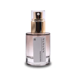 2022 Hot Sales 100ml Lotion Pump Glass Bottle with ALU Gold Press Pump Packaging