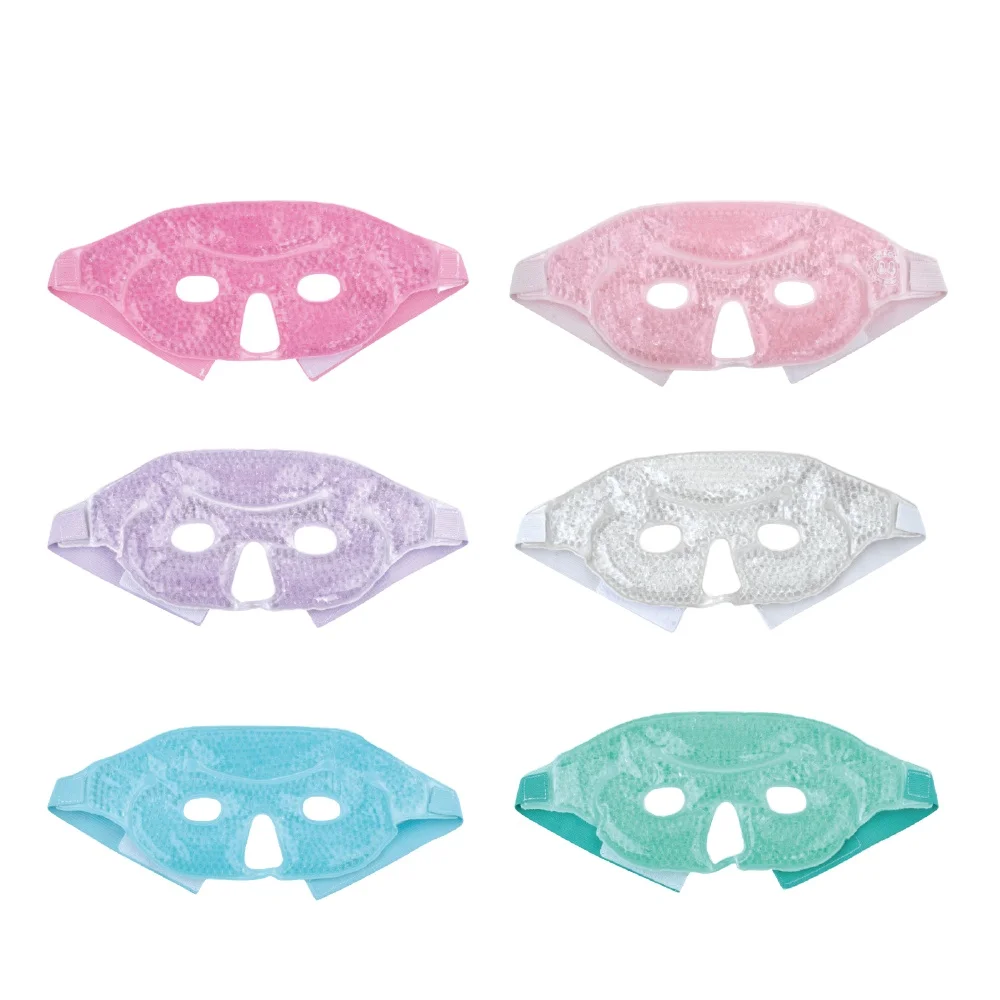 Microwavable Medical Spa Ice Cooling Cold gel Bead ice Pack Half Size gel eye Mask