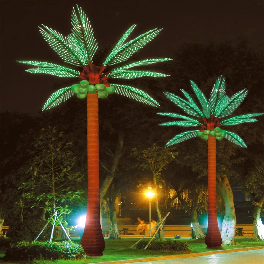 Hot sale christmas tree light Outdoor Scenery Decoration LED Coconut PalmTree Lights