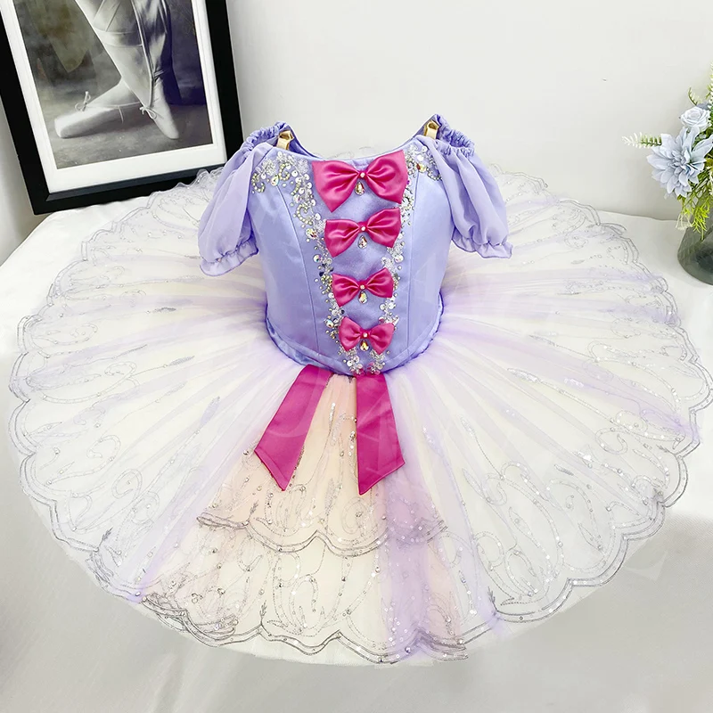 T1002 Customized Service  Adult Kids Skirt Stage Performance Dancewear  Party Costume Professional Ballet Tutu