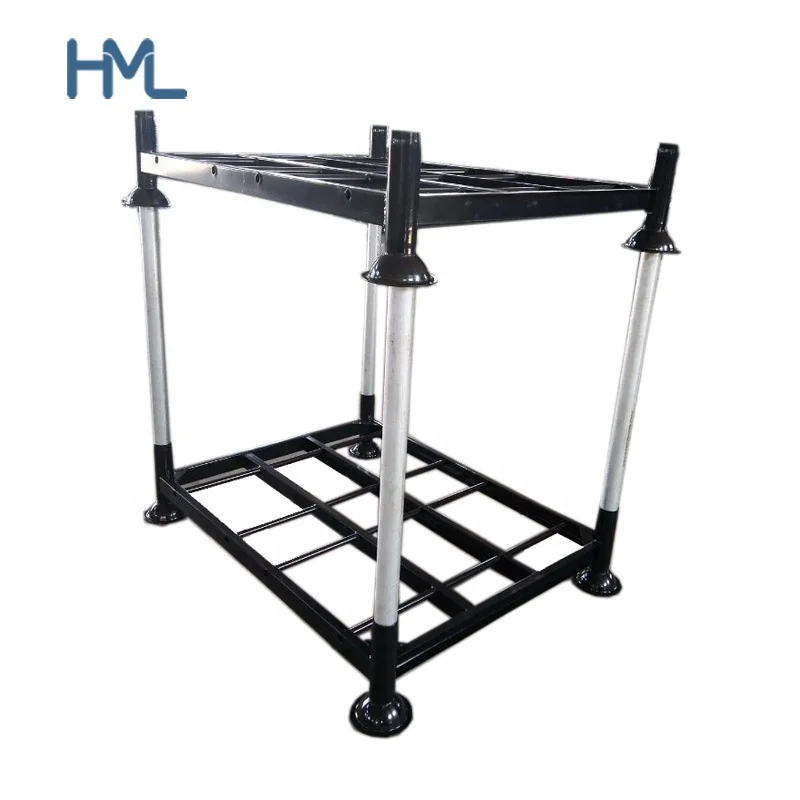 Heavy duty warehouse detachable stacking metal steel post pallet manurack for cold storage
