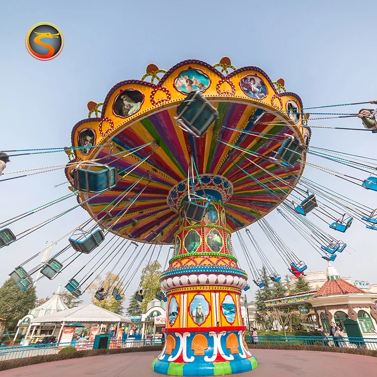 Cheap amusement park ride amusement equipment supplier outdoor flying chair ride for sale
