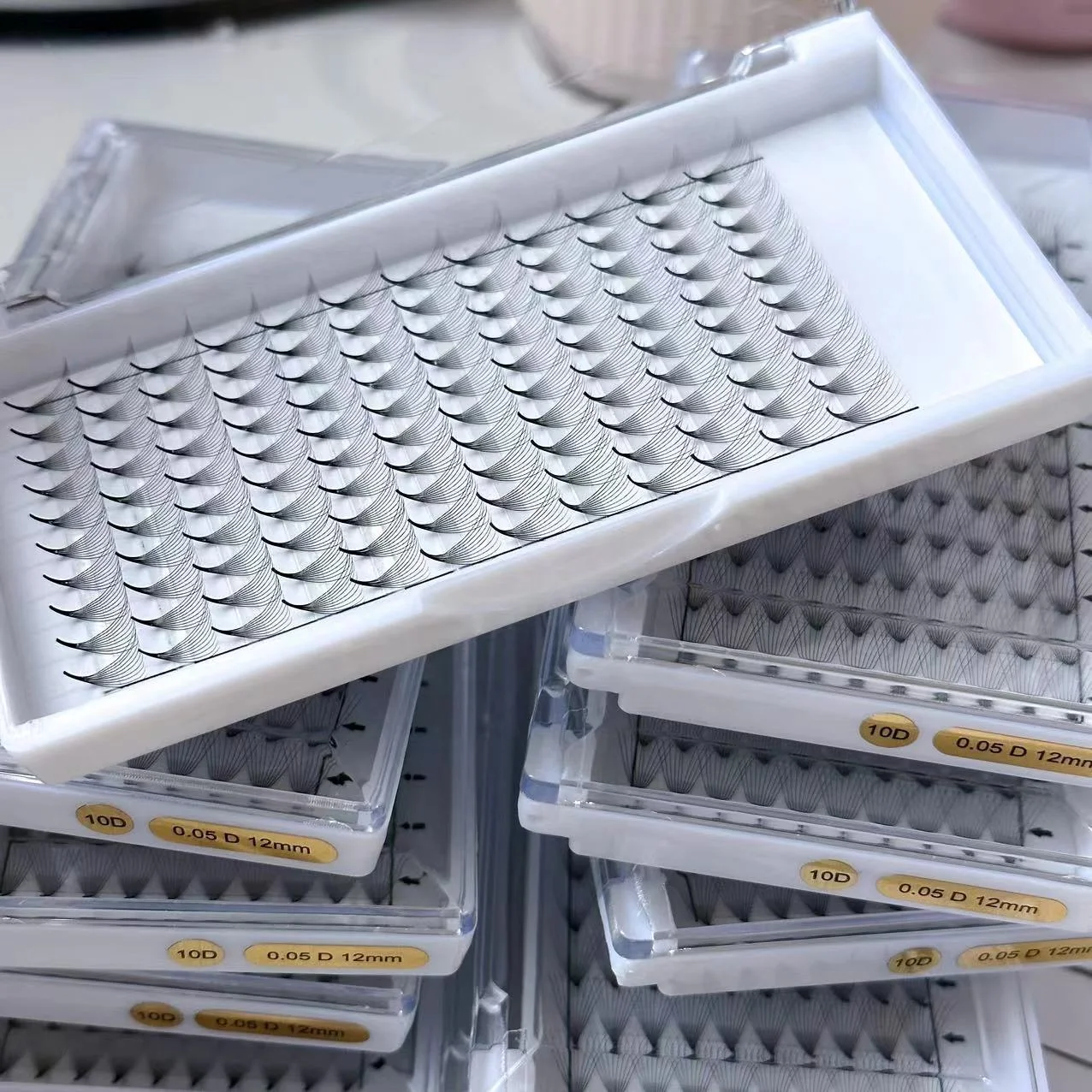 3D 4D 5D 6D 8D 10D 12D 14D 16D 0.07 0.10 C 11 12 13 14 15 Russian Lashes Extension Volume Fans False Eyelashes supplies