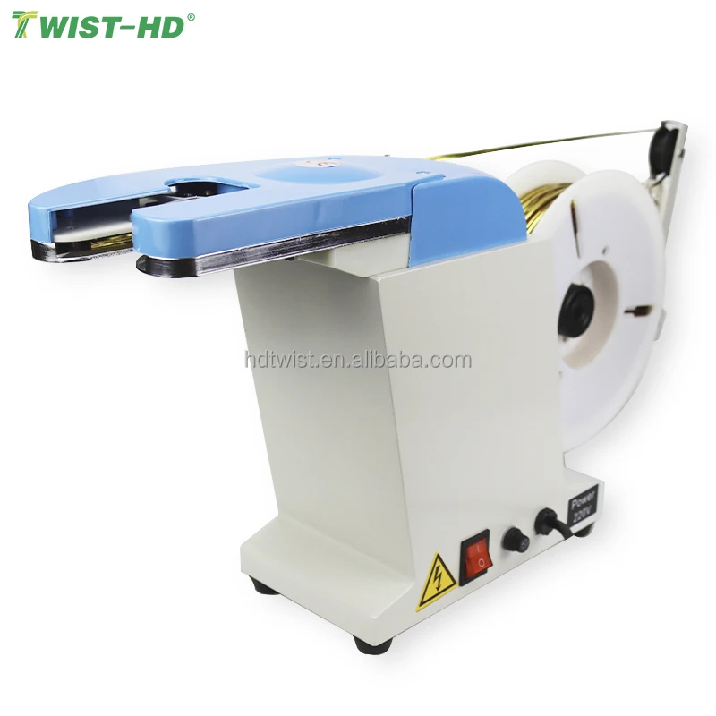 Semi-automatic Bread Twist Tie Machine for Bag Packaging