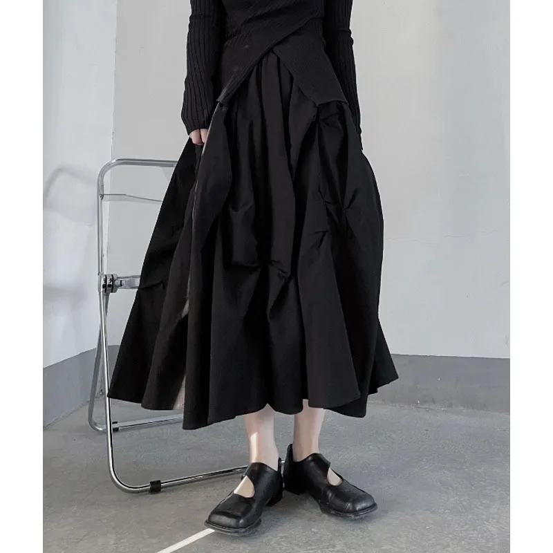 New 2023 classic Women Vintage Skirts  Elegant Fashion spring summer  Elastic Waist tulle Skirts wholesale