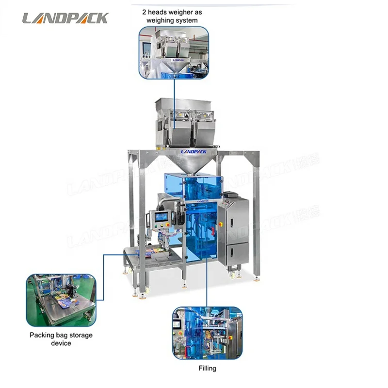 China Manufacturer Automatic Bean Seed Food Pouch Weighing Packaging Packing Machine