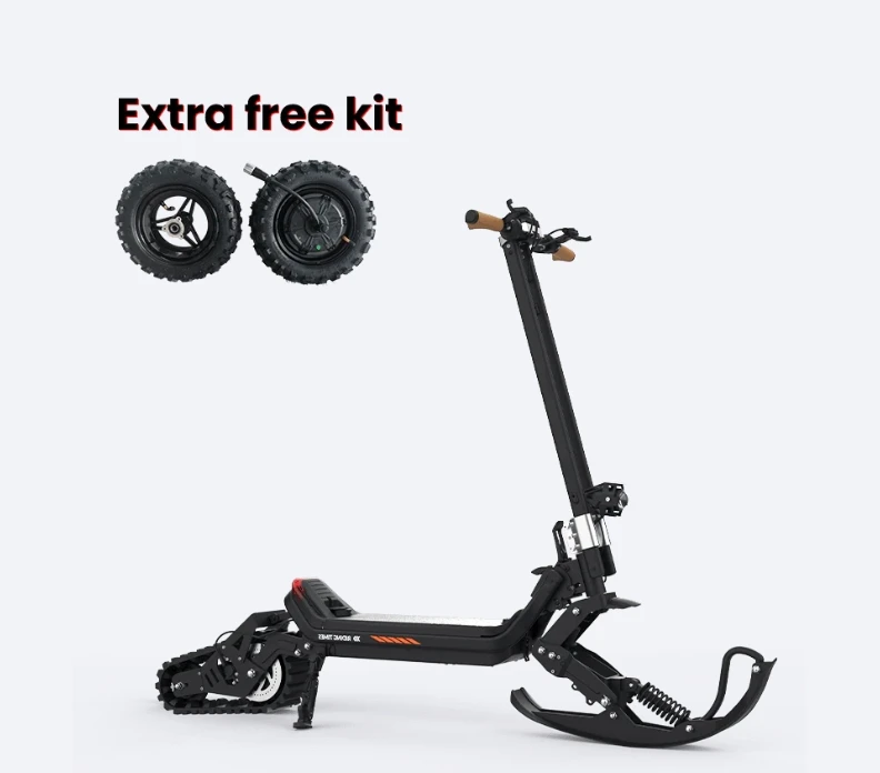 USA warehouse Electric Snow Scooter Innovative Skate Snowmobile 2 Wheel Folding Snow Mobile with Removable Battery