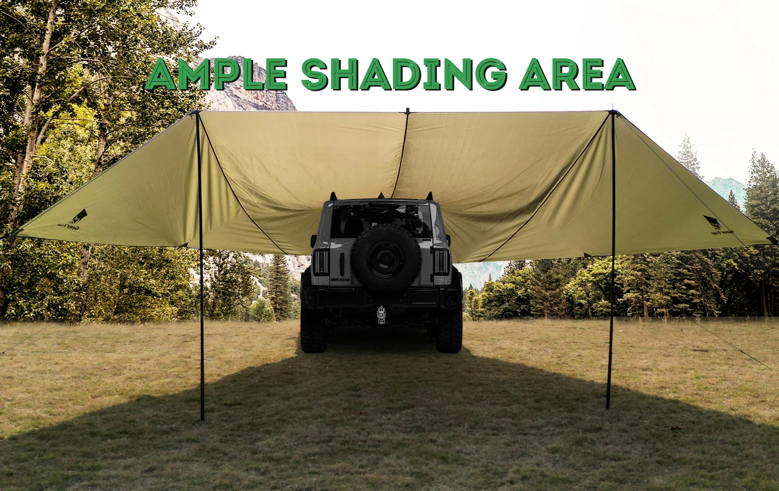 Ultra Light SUV  Car Side Awning Pole Outdoor Camping Tent Travel For Sun Shelter Canopy