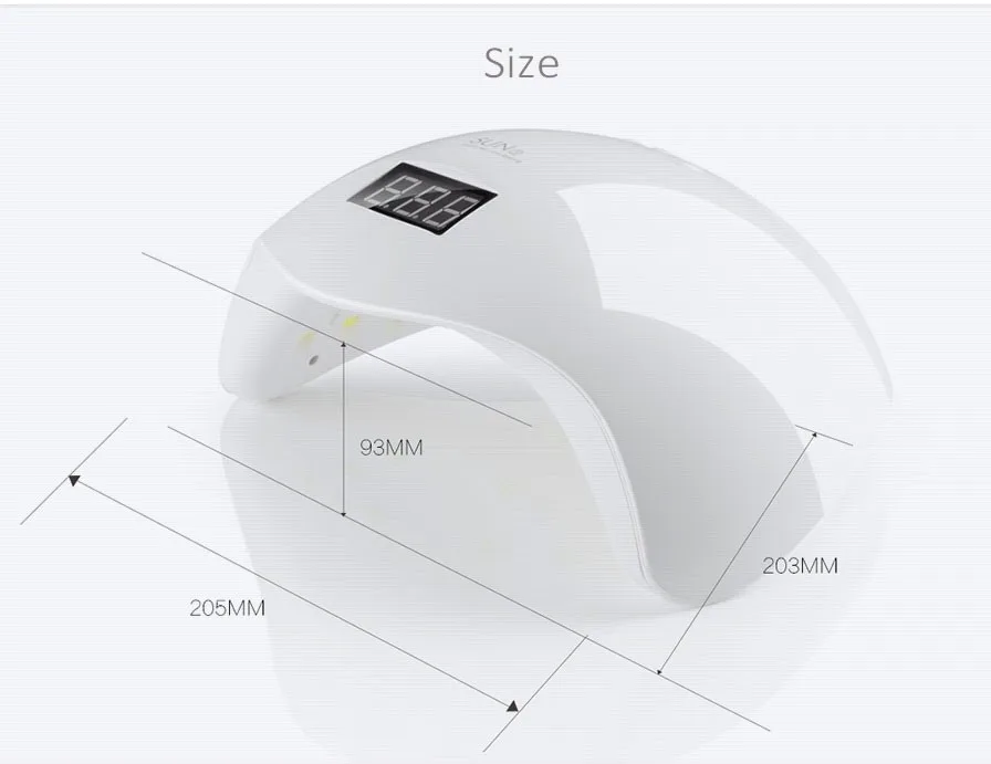 УФ-лампа для сушки гель-лака для ногтей, 48 Вт