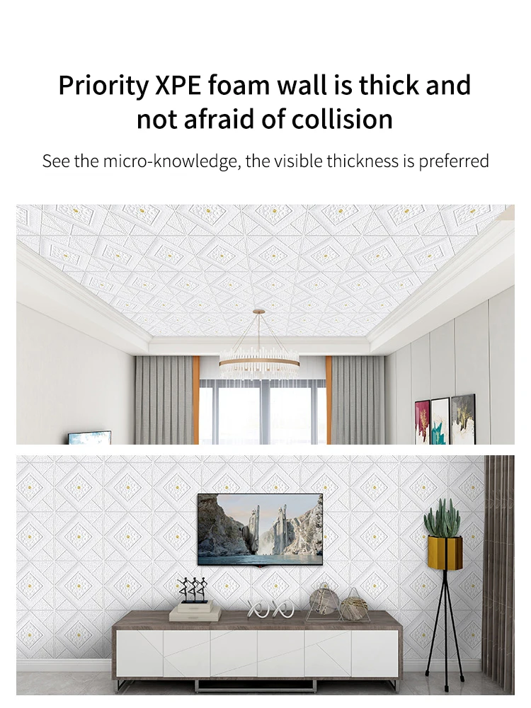 The new design modern home accessories decoration paredes 3d wall decorative light wall sticker